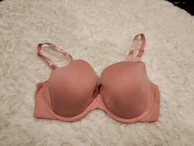 Victorias Secret body by victoria lined demi bra red multiway size 38DDD
