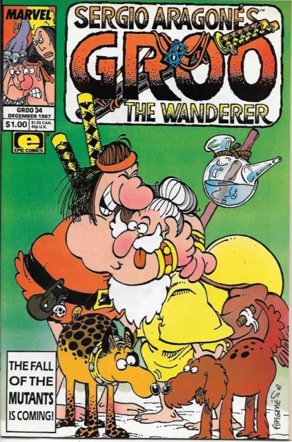 Groo the Wanderer Comic Book #34 Marvel Comics 1987 VERY HIGH GRADE UNREAD NEW