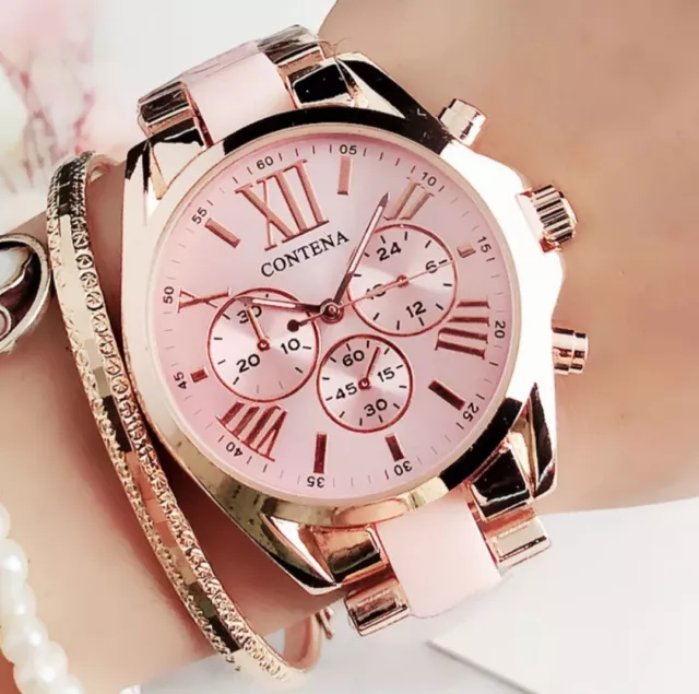 Relojes Para Mujer Reloj de Marca Relogio Feminino Dourado Joyeria Fina de  Moda