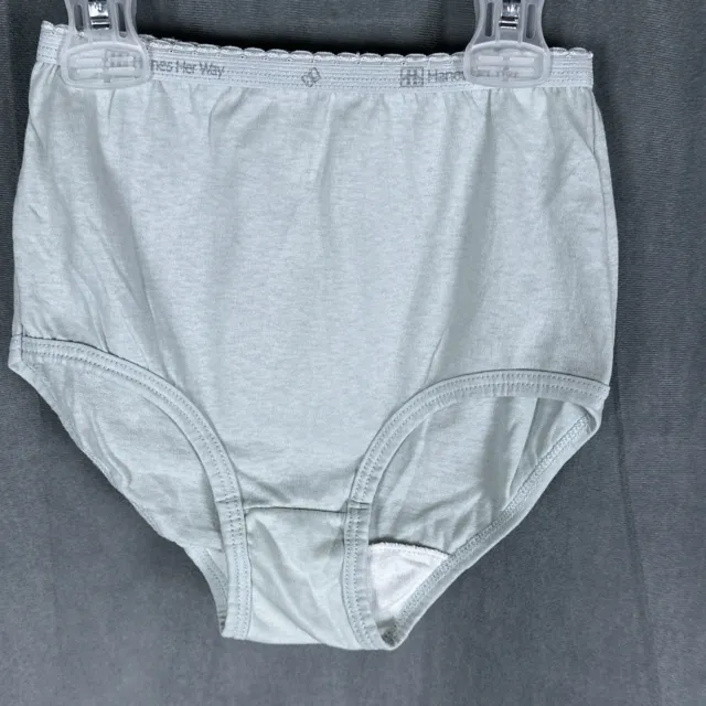 Vintage Hanes Her Way Cotton Brief Panties Size 8 Pastel Peach NOS Granny  90s