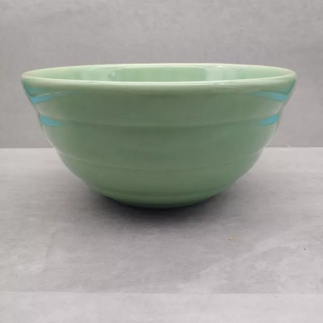 Bauer Pottery Bowl #12 Beehive Mixing Bowl Mint Green Vintage