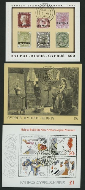 ZYPERN 1980-86, 3 Bl.s komplett, Pracht, Mi. 21.-