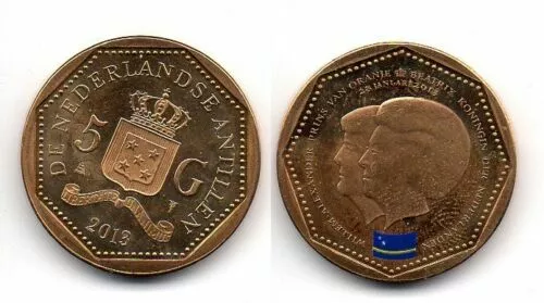 Netherlands Antilles - 5 Gulden 2013 UNC CURACAO Lemberg-Zp