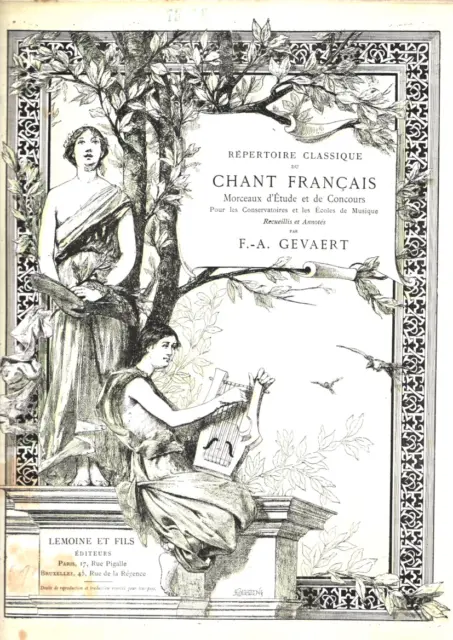 Gevaert. Repertoire Classique Du Chant Francais N°75-76 Gretry