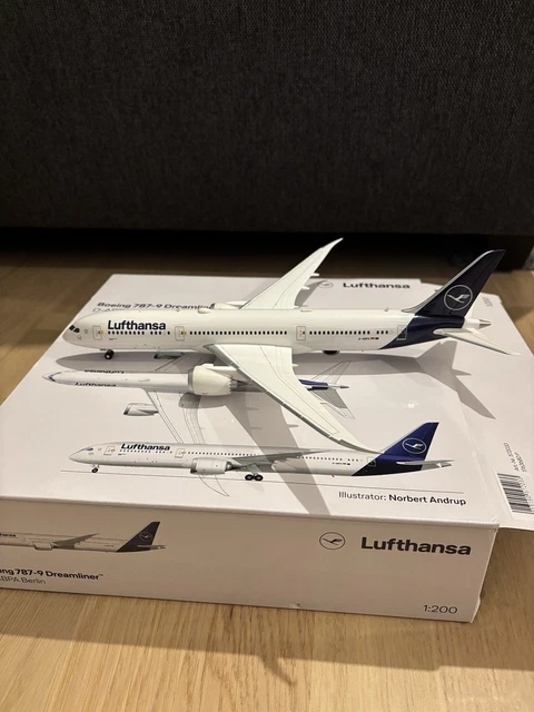Modell Edition Modèle Réduit Herpa Boeing 787-9 Lufthansa - D-ABPA Berlin - Échelle 1:500 Maquette Berlin D-abpa