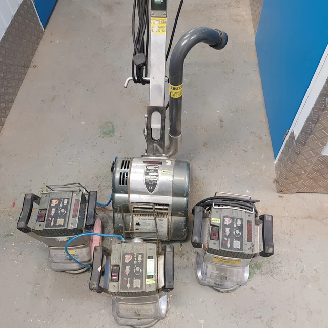 HIRETECH HT8 Drum Floor Sander & 3 x HT7 Edge Sanders 240v
