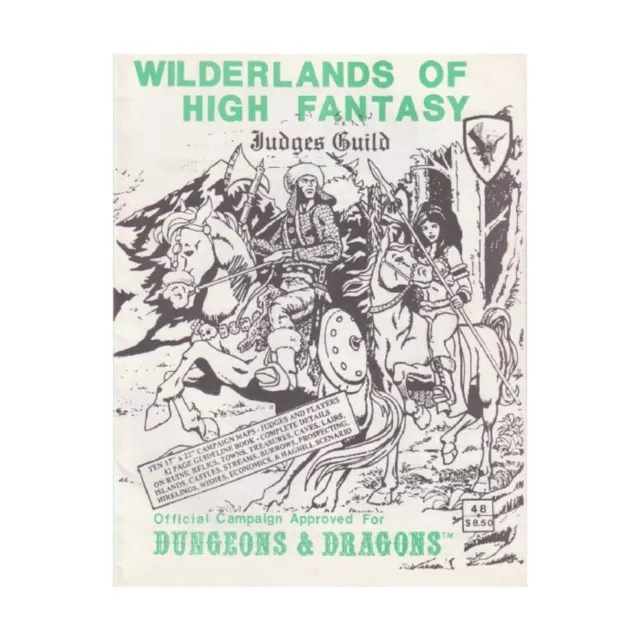 Judges Guild D&D Module Wilderlands of High Fantasy (3rd) VG