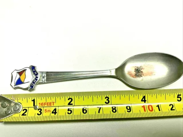 Silver Spoon Oriana Stamped Collectable Topographical