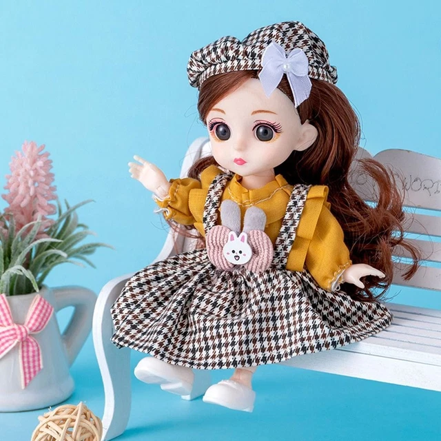 Bjd Doll With Clothes And Shoes Movable Jointed Princess Dolls 16cm Bjd Doll