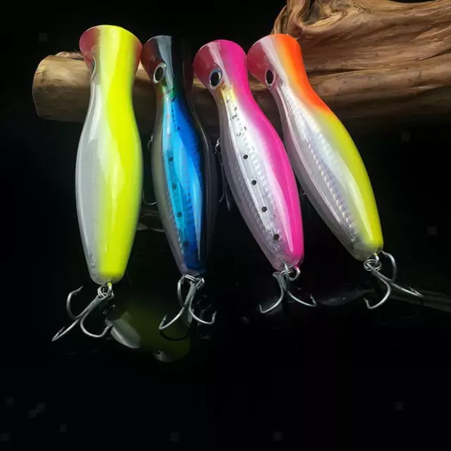 HARD FISHING LURES Big Game Popper Lure Trolling Casting Top Water