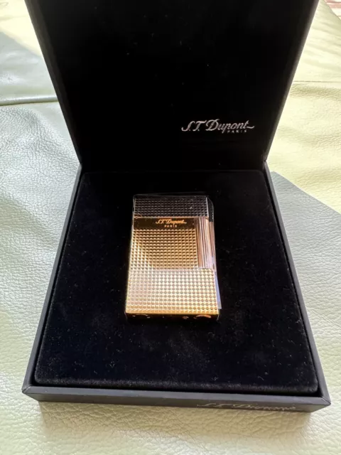 Original ST Dupont Golden hour lighter white and yellow gold New condition 3