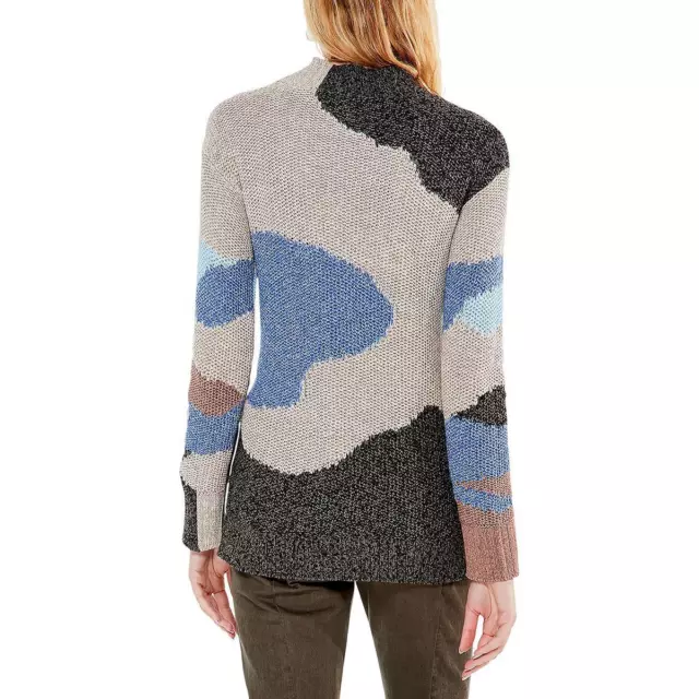 Nic + Zoe Womens Winter Waves Mock Neck Shirt Warm Tunic Sweater Top BHFO 3702 2