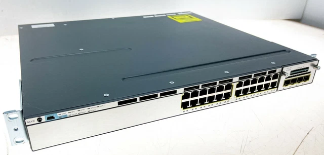 CISCO CATALYST 3750X-24T-L 24 Port Gigabit Stckable Switch WS-C3750X ...
