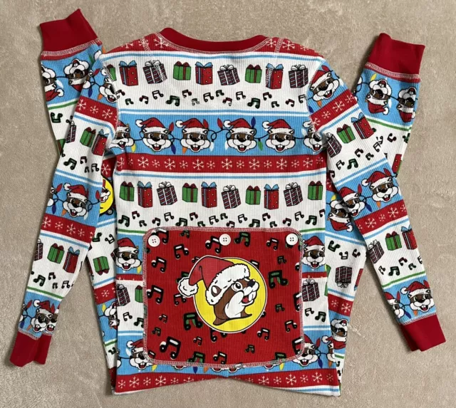 BUC-EES CHRISTMAS BEAVER One Piece Thermal Long Johns Pajamas Youth XS ...