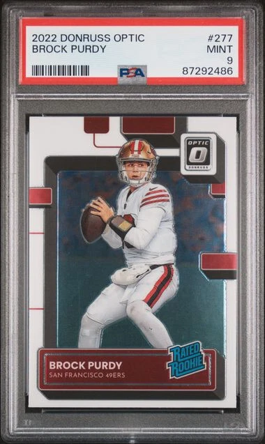 Carta Rookie 2022 Donruss Optic Brock Purdy Psa 9 277 49ers Eur 10 61