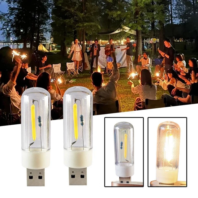 PLUG-IN MINI USB LED Portable Light Warm Light / White Light N6F0 £3.40 ...