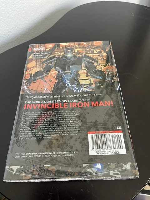 New Sealed Invincible Iron Man by Brian Michael Bendis (2015) #1-14 Hard Cover