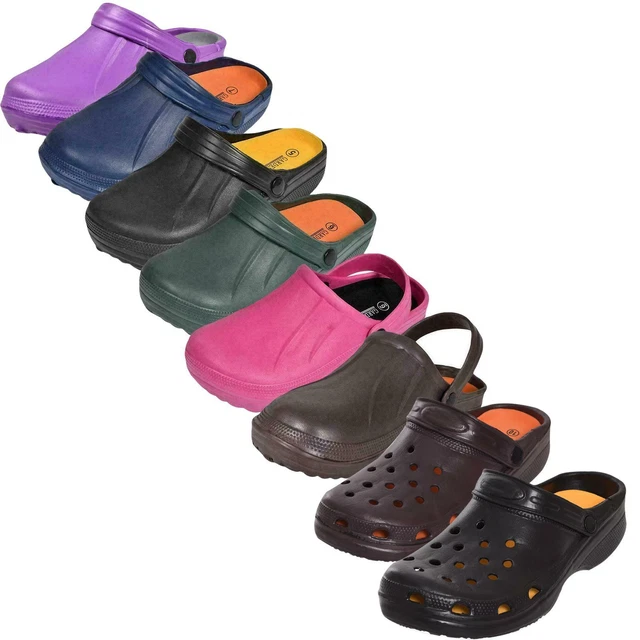 SAGUARO Zoccoli Donna Clogs Uomo Pantofole Da Giardino Spiaggia Sabot Piscina Ciabatte Arancione Gr 46 60488122