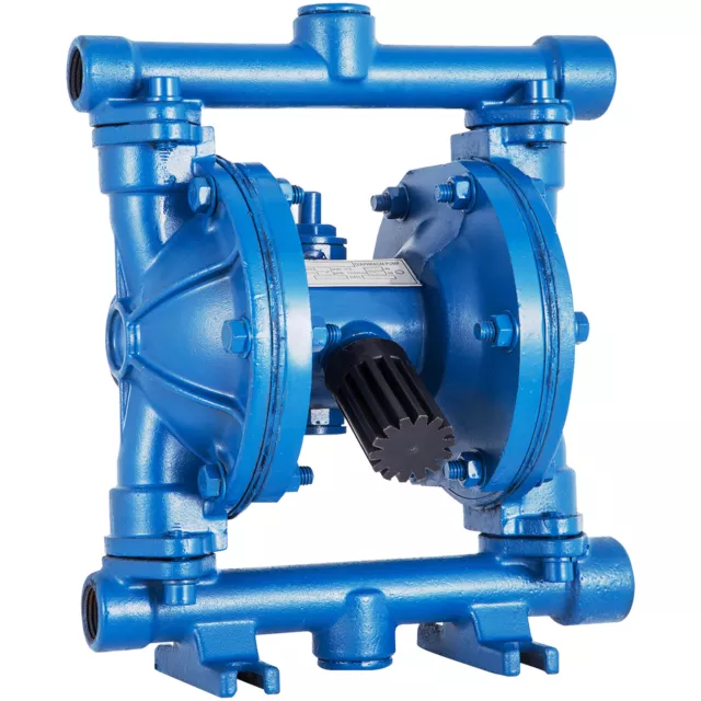 Heavy Duty Air-Operated Double Diaphragm Pump 3GPM 1/2Inch Inlet And Outlet