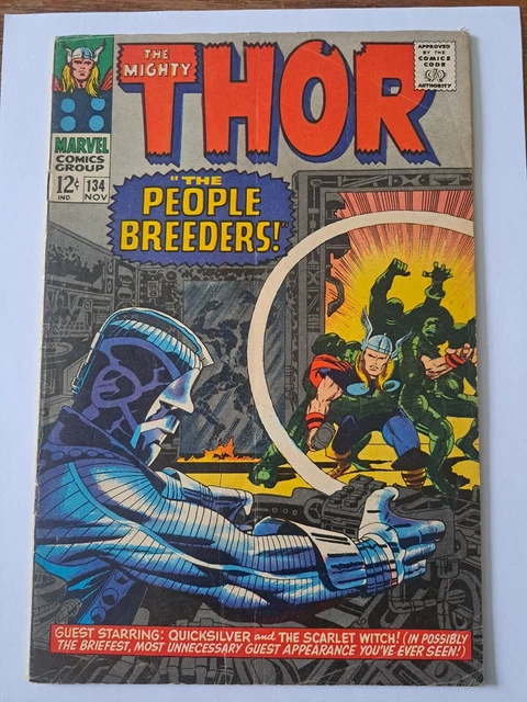 Mighty Thor #134 1st App High Evolutionary 1966