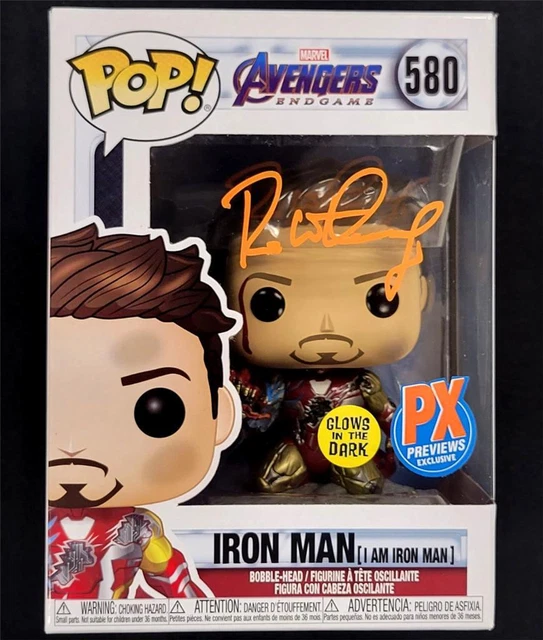 Robert Downey Jr. signed Iron Man Funko Pop! PX Exclusive autograph Beckett BAS