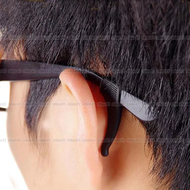 4 pares de gafas ganchos para los oídos punta antideslizante gafas agarre soporte para templo accesorios 2