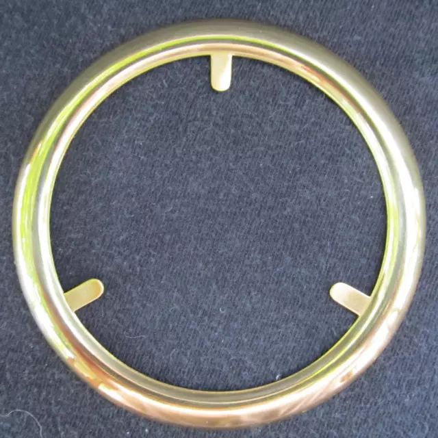 POLISHED Brass Trim Ring for glass ball shade/ oil lamp banquet old gwtw