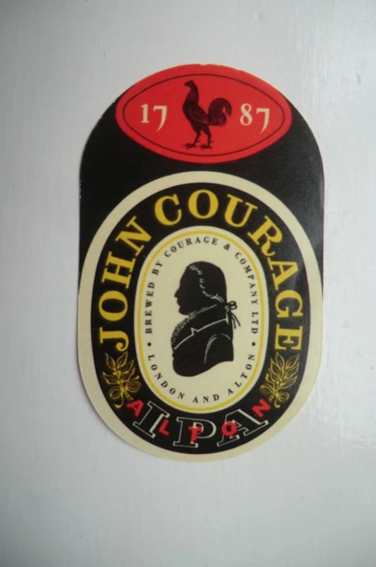 Mint Courage London Maidstone Alton Ipa Alton Brewery Beer Bottle Label T3