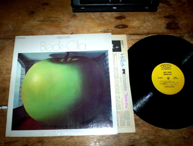 JEFF BECK ( BECK - OLA ) ORIG 1969 EPIC Records LP in shrink ROD STEWART NM-