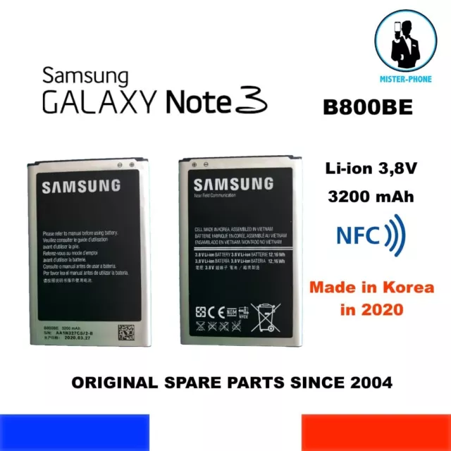 GENUINE BATTERY SAMSUNG GALAXY NOTE 3 B800BE 3200mAh SM-N900 SM-N9005 SM-N900W8