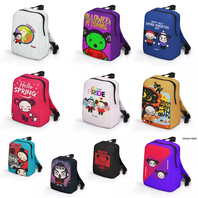 Pucca Backpack Kids Cute Garu's Kindergarten School Bag Women Shoulder Bag Gift