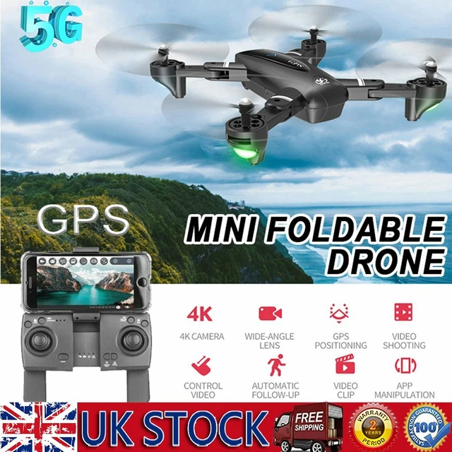 S167GPS Drone w Camera 4K 5G WIFI FPV Quadcopter Handbag Remote Control Aircraft