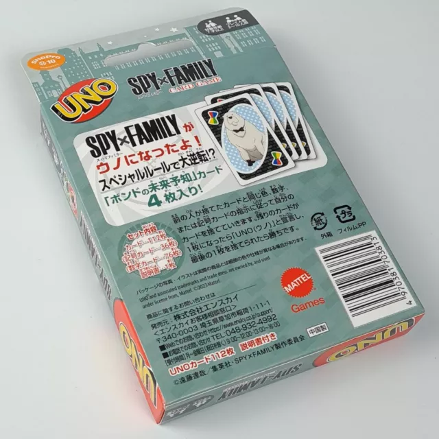UNO Spy x Family Card Game/Jeu De Cartes Japan New Manga Shonen 2