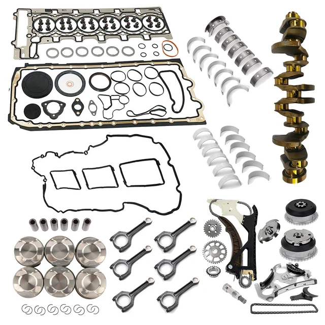 Engine Overhaul Rebuild Kit Crankshaft Con Rods Timing Kit For BMW 3.0L N55