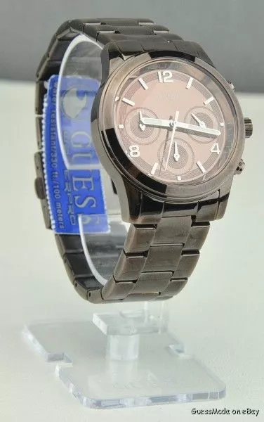 FREE Ship USA Chic Ladies Watch GUESS Chocolate Stainless Steel Women Lovely