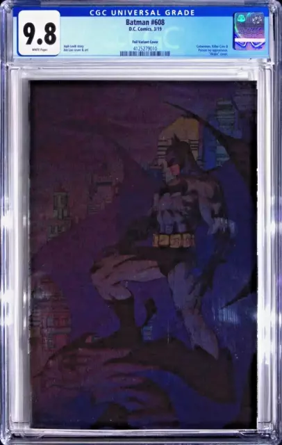 Batman #608 Cgc 9.8 Jim Lee Art / Housse Virgin Feuille Variant Expo Hush Dc