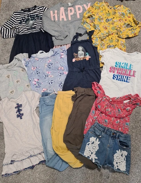 6-7 Years Girls summer Bundle Next dresses tops shorts (57)