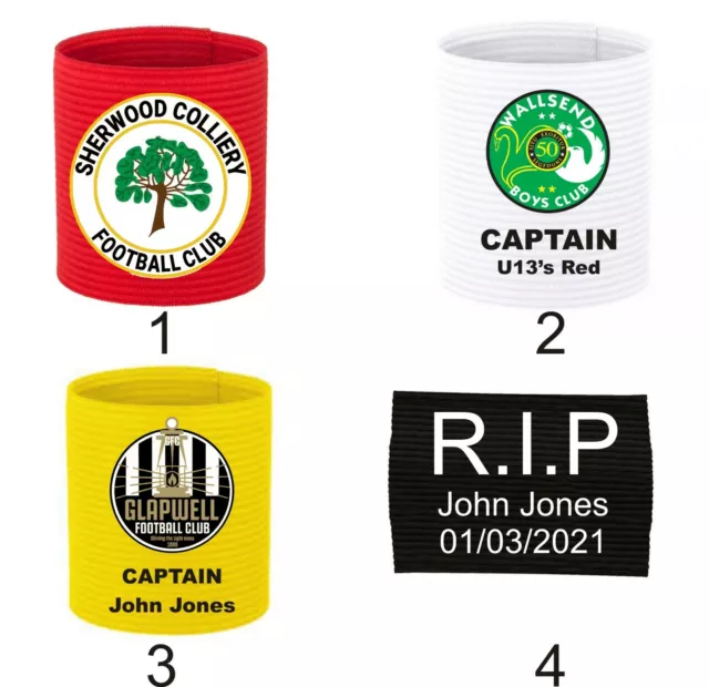 Captain's Armband With Club Crest Junior Or Adult