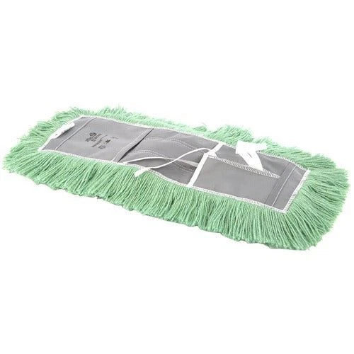 Atlas Graham 24" Electrastat Tie-On Cut-End Dust Mop - Green - AGI24824