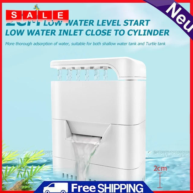 Turtle Tank Low Level Water Filter Aquarium Submersible Pump (2 Layer)