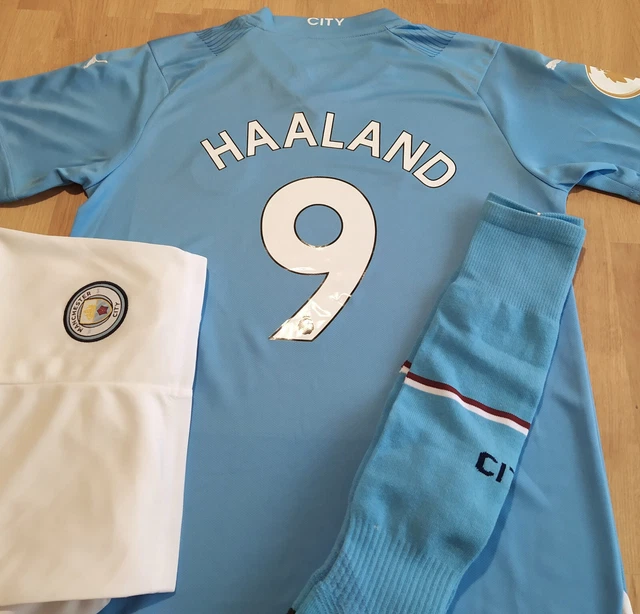 TENUE COMPLÈTE HAALAND Manchester City enfant taille 10 ans modèle nouveau  2024 EUR 31,50 - PicClick FR