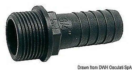 Raccord Pp Mâle 1/2 X 38 MM Marque Osculati 17.234.10