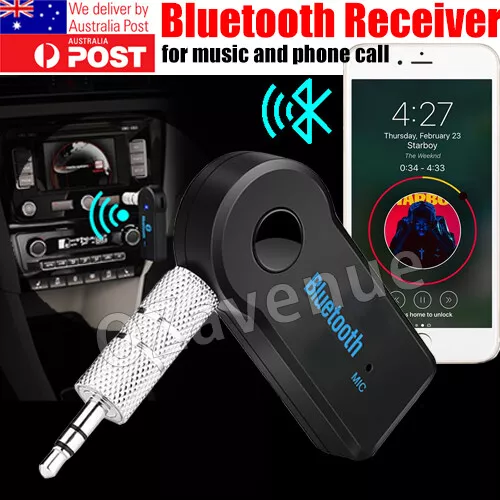 Wireless Bluetooth 3.5mm AUX Audio Music Receiver Stereo Home Car Adapter AU