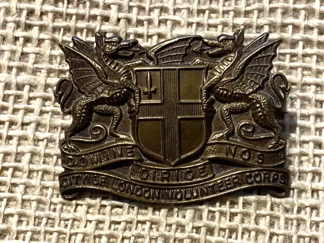 City of London Volunteer Corps Cap Badge 3