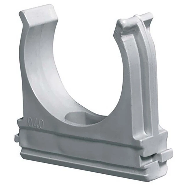 ELETTROCANALI Clip fissa tubo a scatto diametro 20 - 10pz