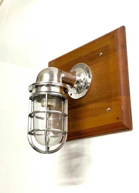 Lampada da parete a collo di cigno in alluminio massiccio nautico a 90...