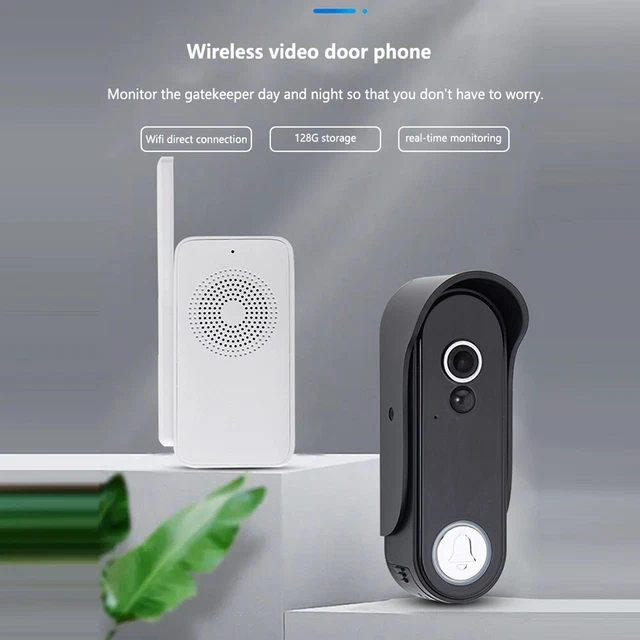 HD Wireless Video Doorbell With Camera, Smart Doorbell With Battery, 2-Way Audio