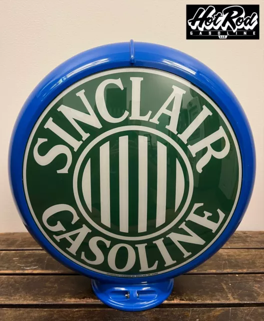 SINCLAIR GASOLINE Reproduction 13.5" Gas Pump Globe - (Blue Body)