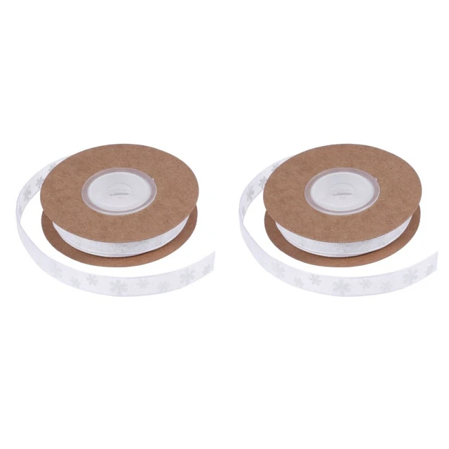 2x Satin Band Diy Bowknot Bänder Weihnachten Band Bogen Verpackung Bänder