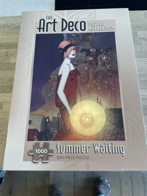 Summer Waiting : The Art Deco Collection : 1000 Piece Jigsaw Puzzle (Sealed)